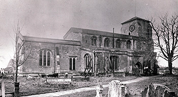 Eaton Bray church from the north about 1890 [Z50/39/4]